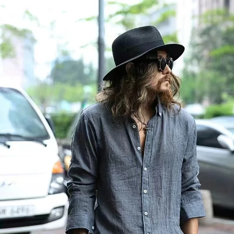 60 センチメートル夏フェドーラ短いつば麦わら帽子男性と女性 - Fedora Hat Wool のレビューと価格