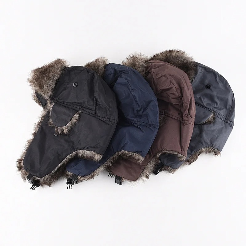 メンズ冬用トラッパーハット、耳当て付き、防寒スキーハット、耳 - Winter Trapper Hat のレビューと価格