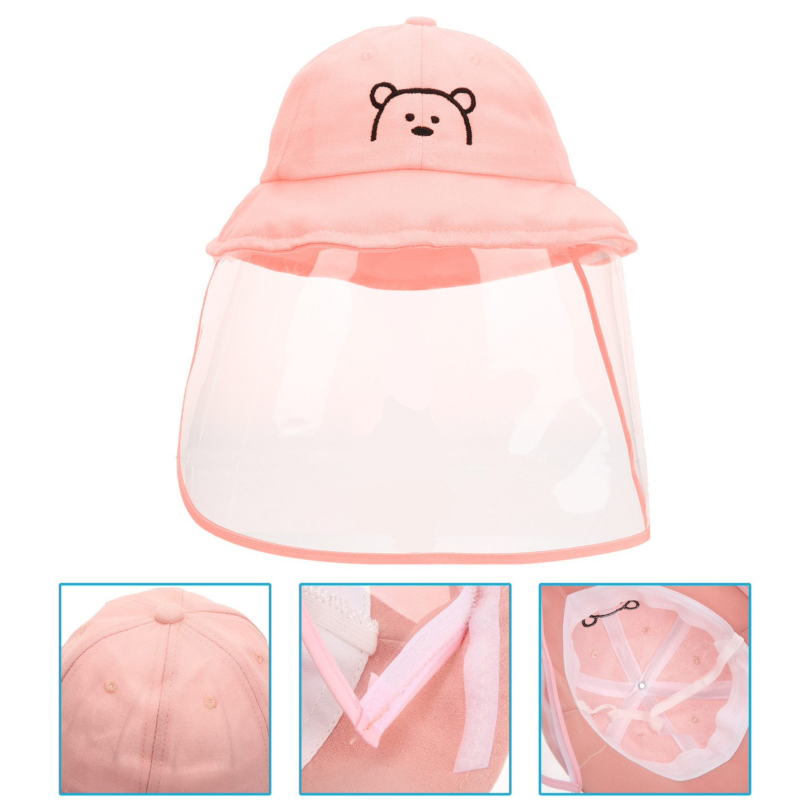 ピンクのキッズバケットハット、女の子用幼児用サンハット、フェ - Bucket Hat Cotton のレビューと価格